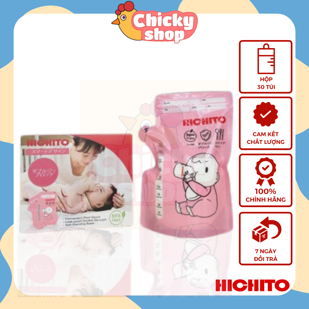 Túi Trữ Sữa Nhật Bản HICHITO 250ml Chính Hãng