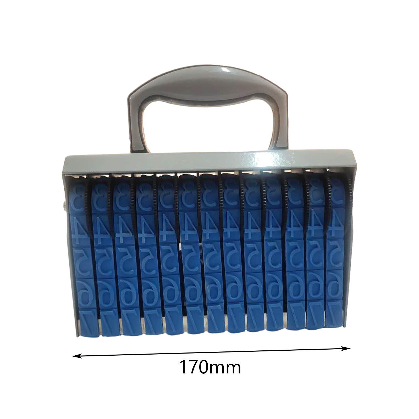 13 digits Rolling Wheel Number Stamp Number Stamp Multifunctional Wheels Rollers Equipment Date Stamp Rubber Stamp for Card Making DIY Craft