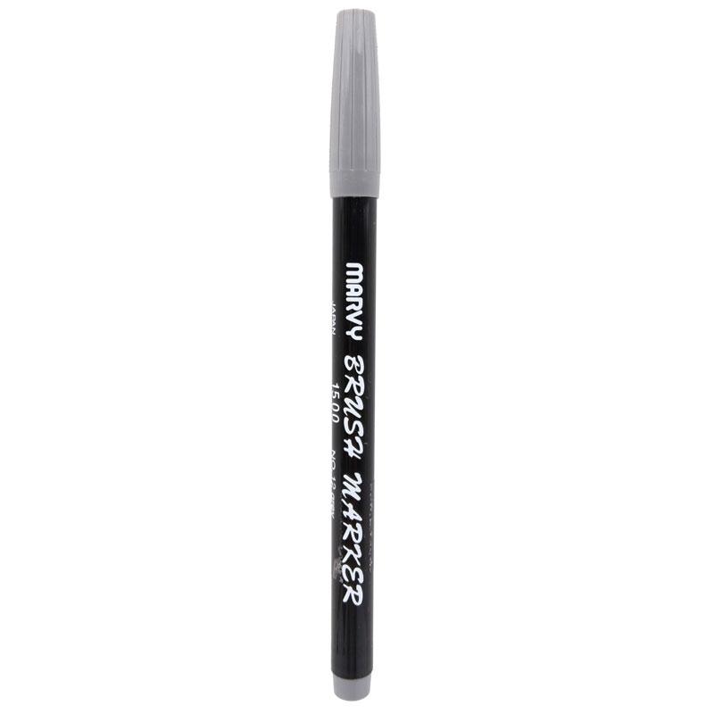 Bút Lông Màu Brush Marker - Marvy 1500-12 - Màu Xám