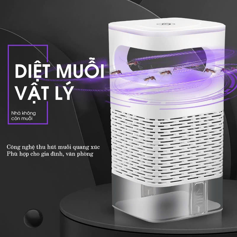 Đèn Bắt Muỗi Diệt Côn Trùng Thông Minh , Máy Bắt Muỗi Quạt Động Cơ Từ Tính Siêu Êm – Đèn Ngủ 2in1 Diệt Muỗi Hiệu Quả