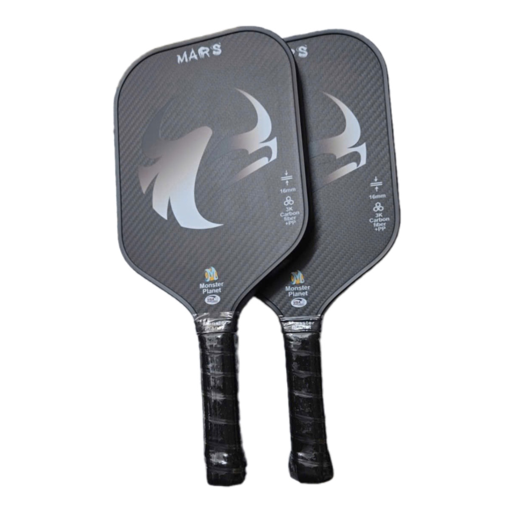 ￼Fee ship 1 Vợt Pickleball Mars  Carbon 3k Chuyên Nghiệp USAPA Approved. Raw Carbon 3k