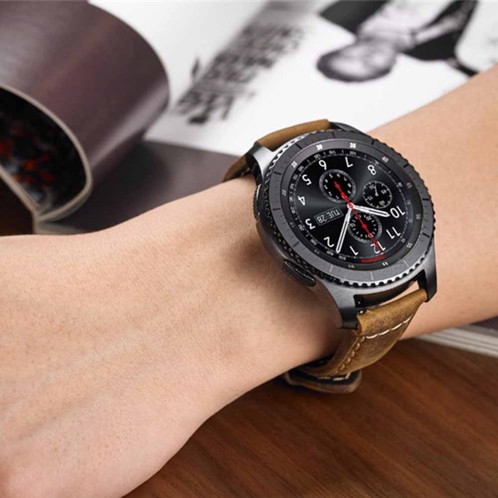 Dây đeo thay thế Crazy Horse da cổ điển cao cấp chính hãng dành cho đồng Hồ Thông Minh Samsung Gear S3