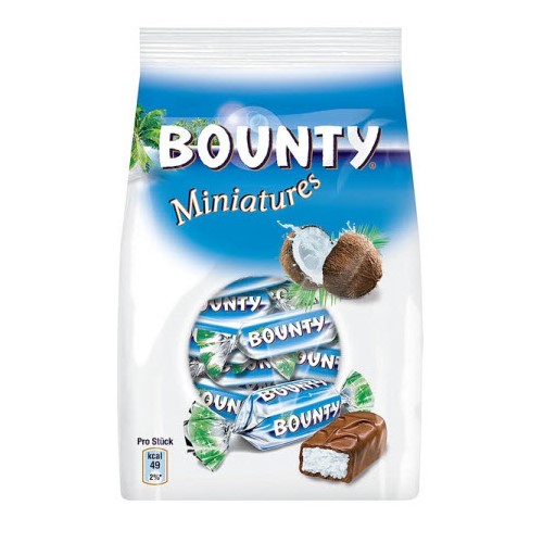 Kẹo Socola dừa Bounty Miniatures gói 150gr