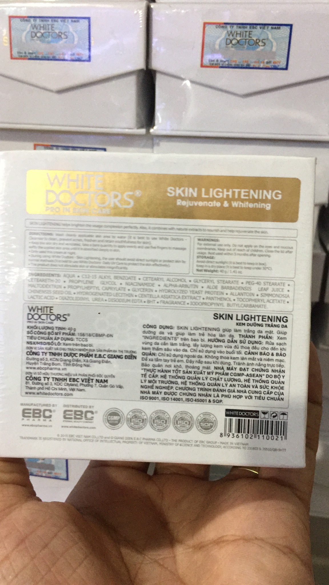 KEM TRẮNG DA NGỪA LÃO HÓA SKIN LIGHTENING (40G)