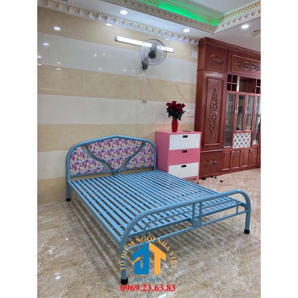 Giường sắt giá rẻ nhiều kích thước (0,8cm x 2m , 1mx2m , 1m2x2m , 1m4x2m , 1m6x2m , 1m8x2m ) - ĐẠI THÀNH