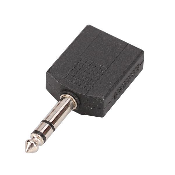 6-30pack 6.35mm Mono Plug Male To 2 x 6.35mm Mono Jack Audio Adapter