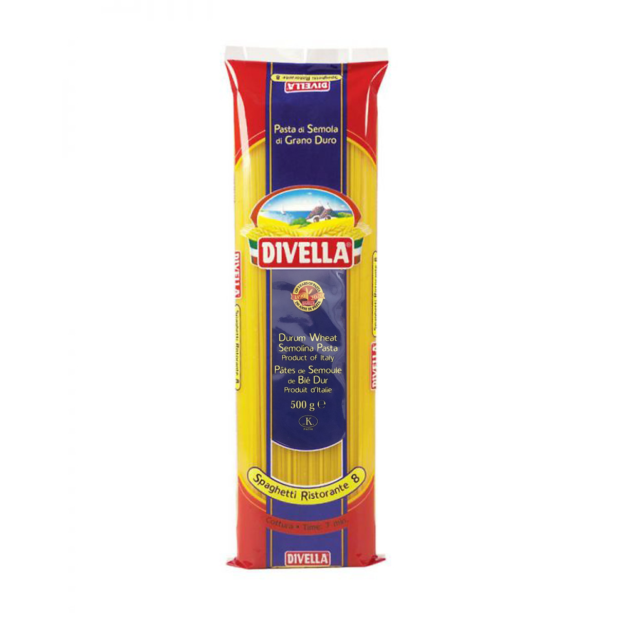 Mì Ý Spaghetti Divella Số 8 (500g)