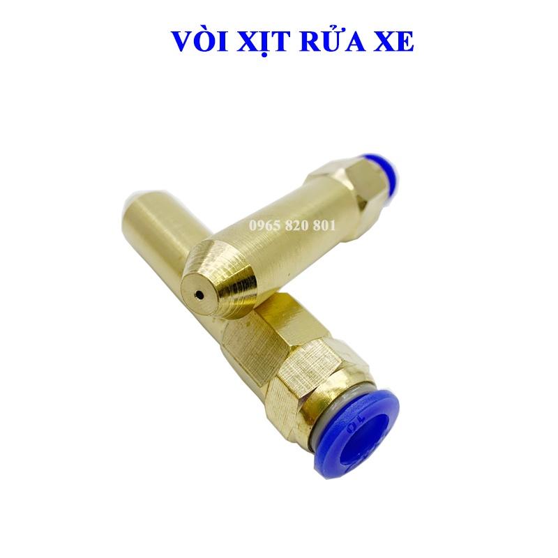 Béc xịt rửa xe mini kết nối ống 8,10,12mm