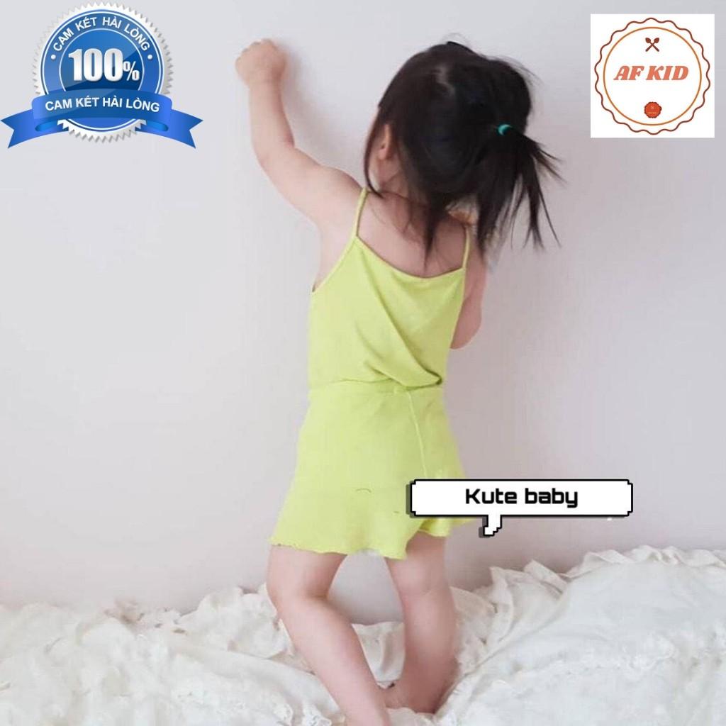 Đồ Bộ Cho Bé Gái Bộ MINKY MOM 2 Dây Quần Bèo Cho Bé Chất Thun Lạnh Cao Cấp Siêu Mềm Siêu Mát