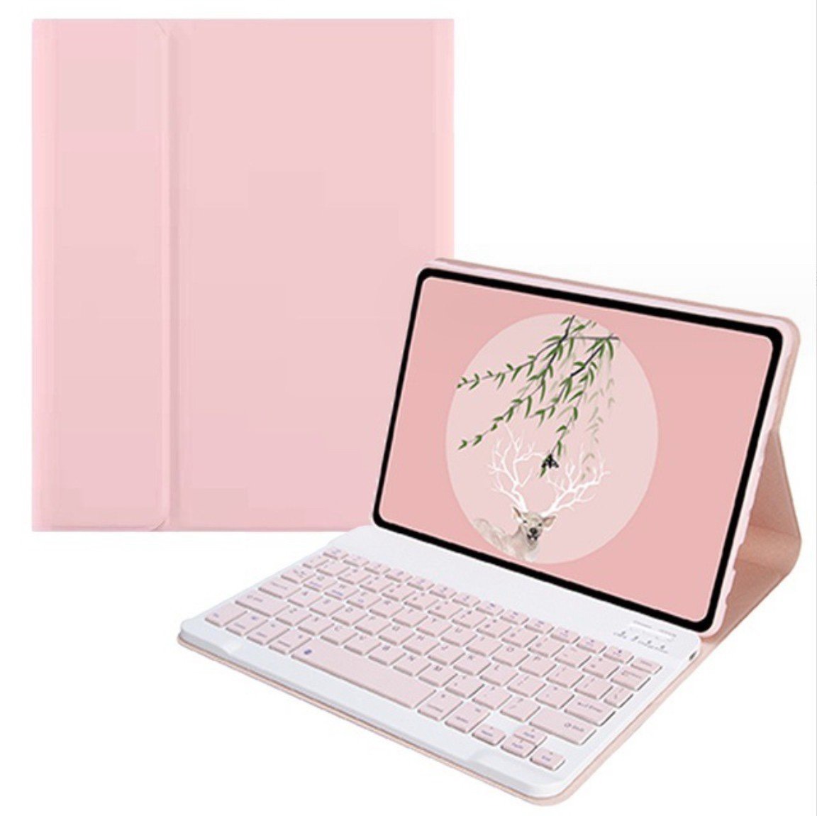 Bao da case ốp silicone kèm bàn phím bluetooth dành cho ipad 10.2, 10.5, 10.9, Pro 11 inch - Hàng chính hãng