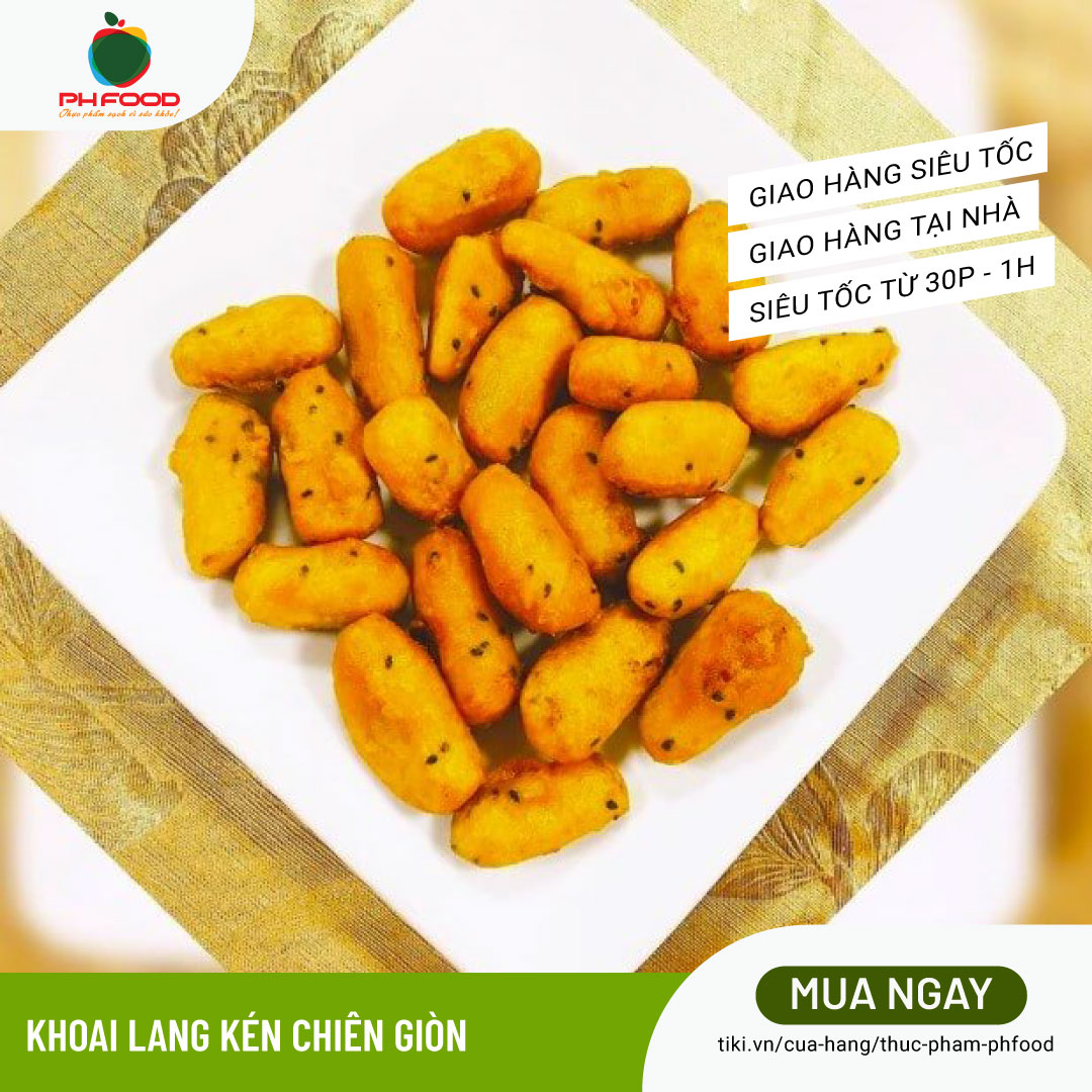 - Khoai Lang Kén Chiên Giòn Túi 250g
