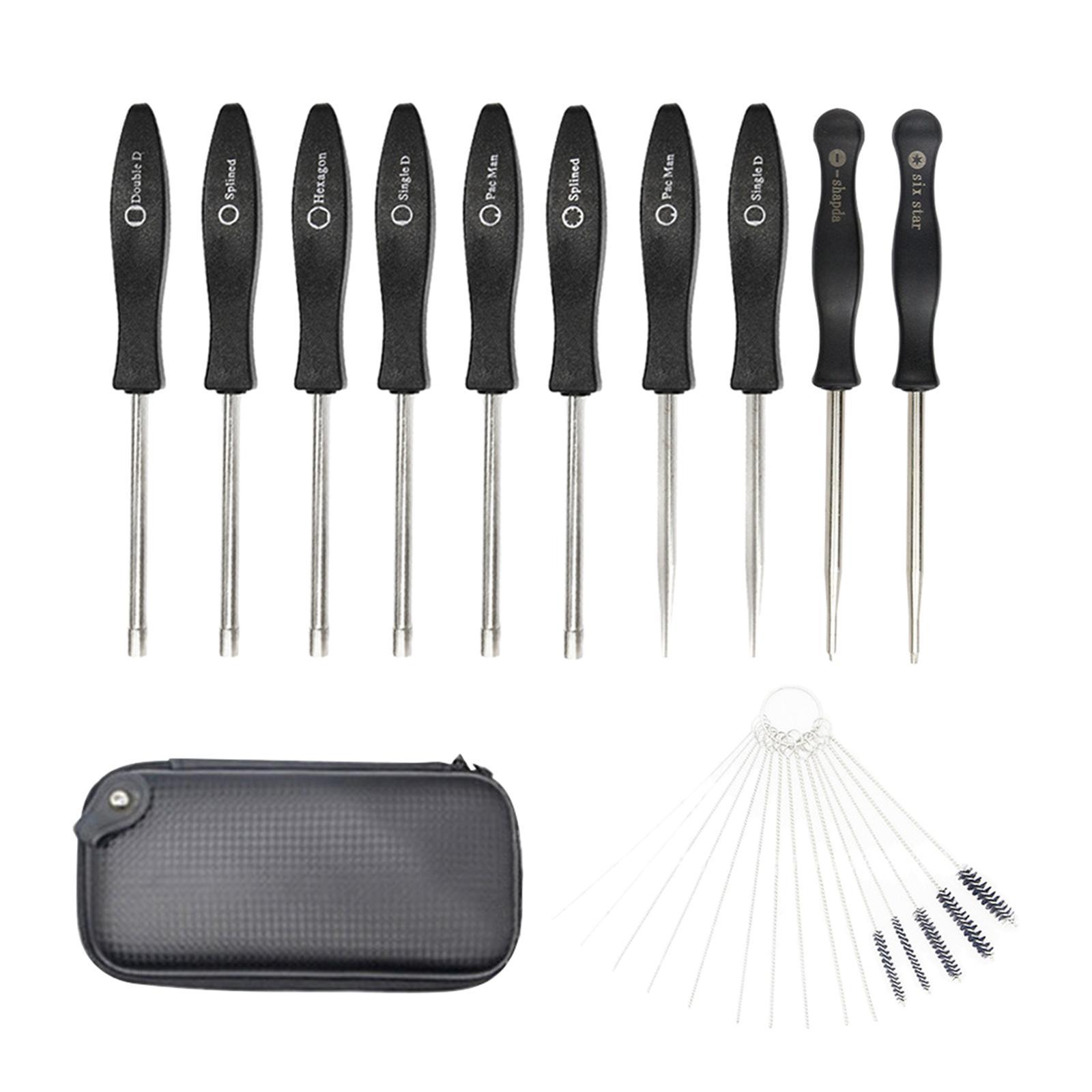 10 Pieces Carburetor Screwdriver Set with Clean Brush for Trimmer