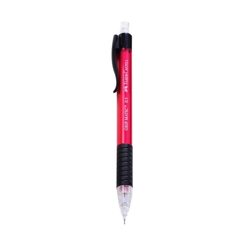 Vỉ Bút Chì Bấm HB 0.5 mm Grip Matic + Ruột Chì Faber-Castell 133800P (Mẫu Màu Giao Ngẫu Nhiên)