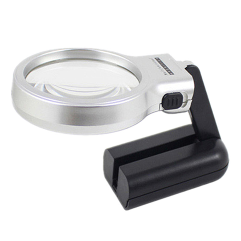 Kính lúp có đèn cầm tay 3in1 đọc sách, tin tức phóng đại 3X-63mm đa năng cao cấp
