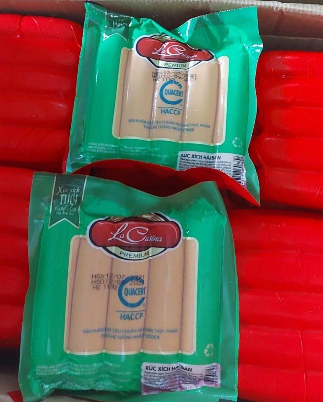 XÚC XÍCH HẢI SẢN LC 500G 10C