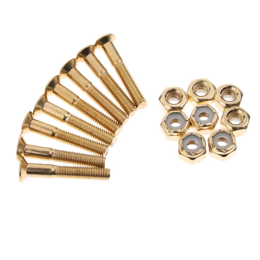 2x8 sets 29mm Skateboard Hardware Mounting Bolts Screws Skateboard Accessories