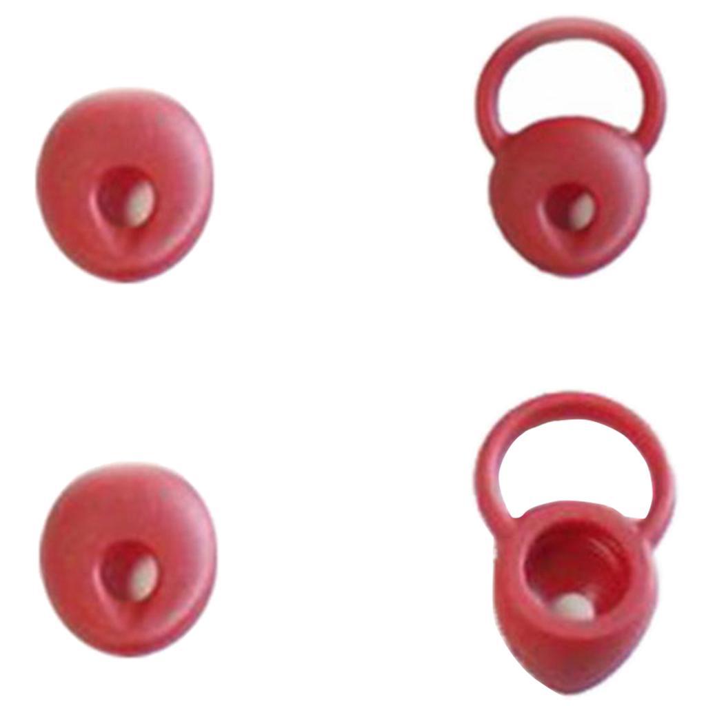 2-3pack 2 Pairs Universal Silicone Earbuds Eartips Caps for Jabra Mini Red