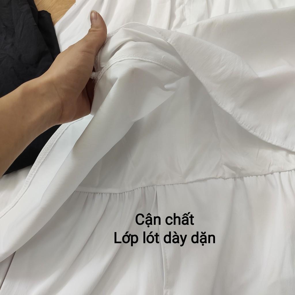 CHÂN VÁY VẠT LỆCH ULZZANG 2 MÀU SIÊU XINH