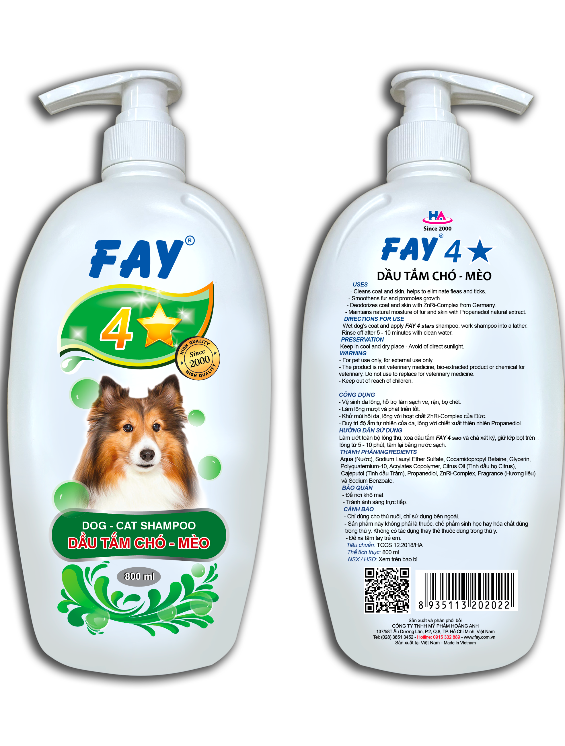 Dầu Tắm Fay 4 Sao 800ml