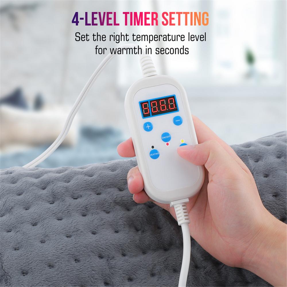 Đệm sưởi ấm mềm vải Flannel Heating Pad Electric Blanket 75W