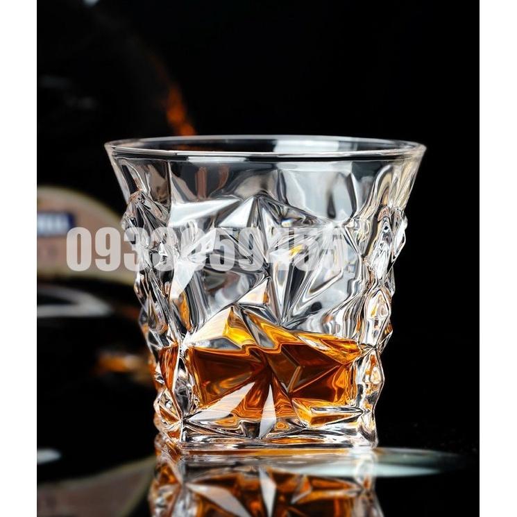 Ly rock thủy tinh pha lê uống whisky rượu mạnh, cốc uống ruou wine glass