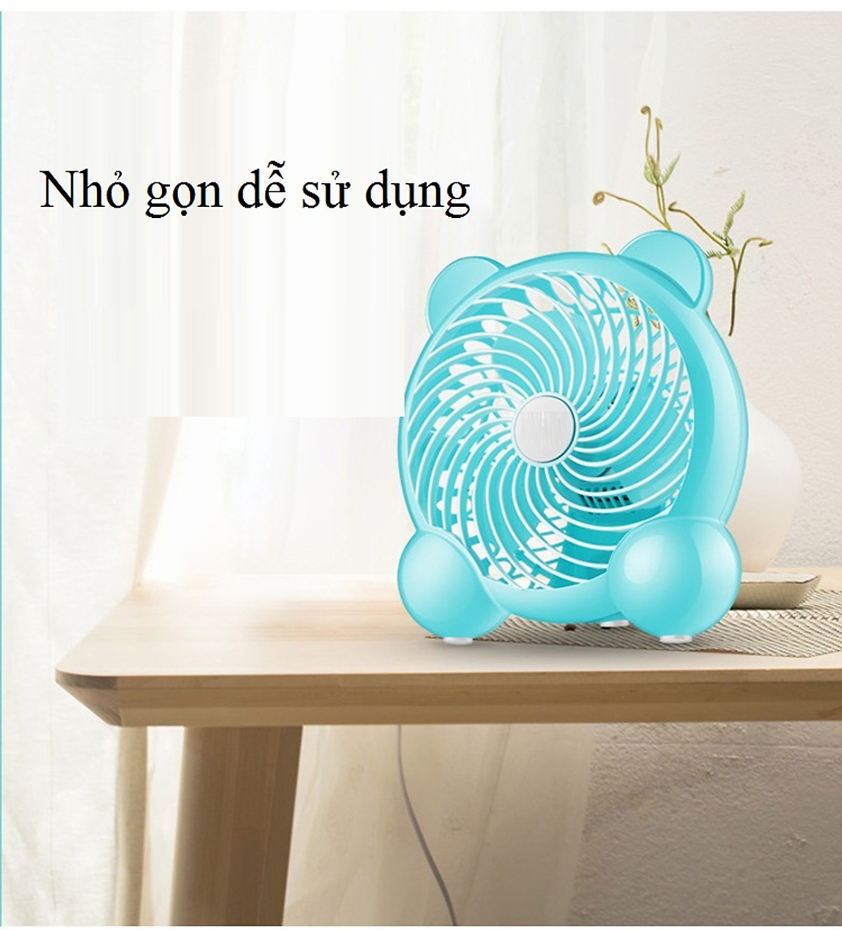 Quạt mini 2 tốc gió  mô hình ngộ nghĩnh -Hàng nhập khẩu