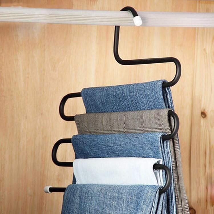 Bộ 3 móc treo quần áo, khăn 5 tầng thông minh tiện dụng - GDHN Loại Tốt