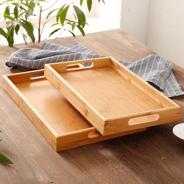 Khay trà tre tiện dụng