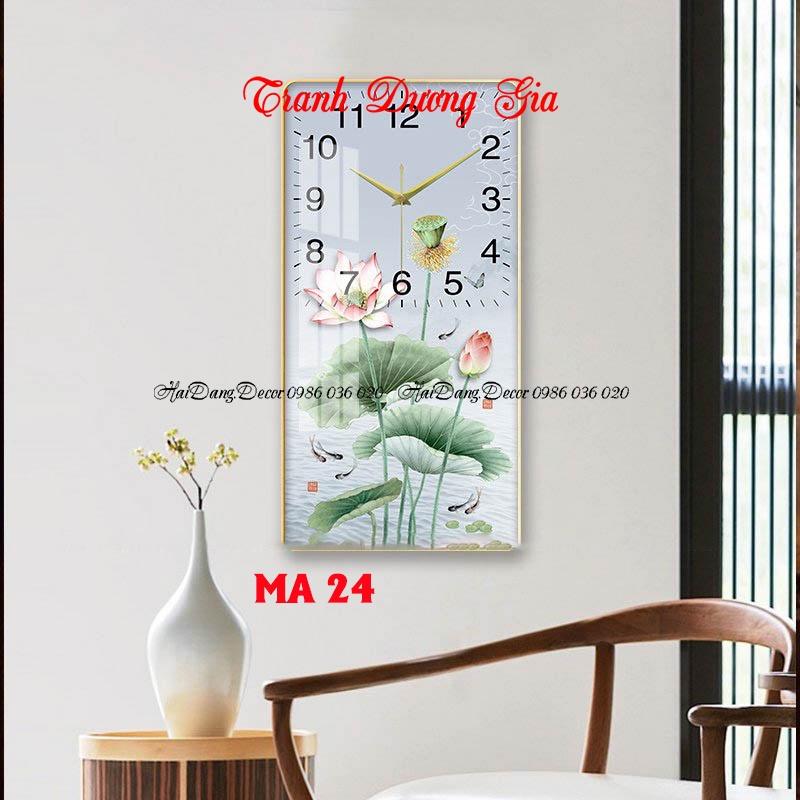 Tranh đồng hồ treo tường tráng gương 3D trang trí phòng khách đẹp  kim trôi - Tặng pin và đinh treo
