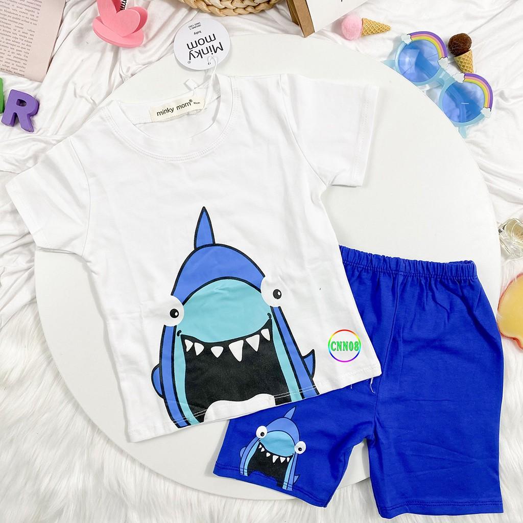 Bộ Cộc Tay Cho Bé CNN08 Đồ Bộ Thun Cotton 100% Mềm Mịn Thoáng Mát Thấm Hút Mồ Hôi