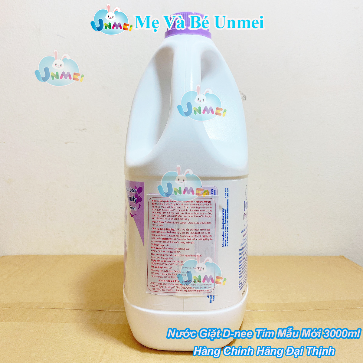 Nước giặt Dnee chính hãng 3000ml (màu tím) - Thái Lan