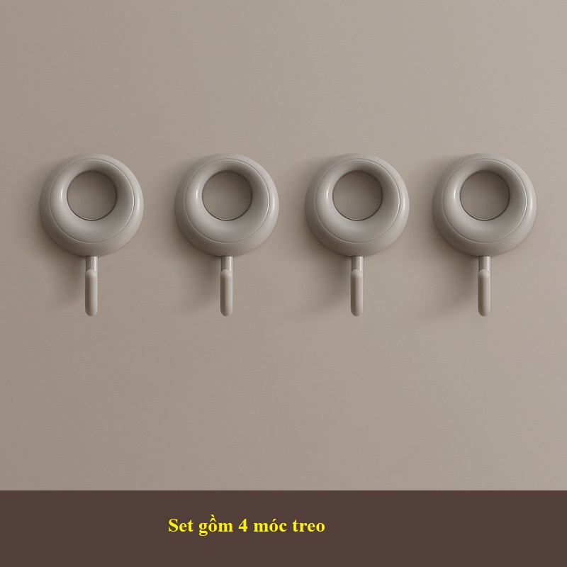Set 4 Móc Treo Đồ Dán Tường Chịu Lực GonQin - Móc Treo Đa Năng Decor Cho Ngôi Nhà Của Bạn
