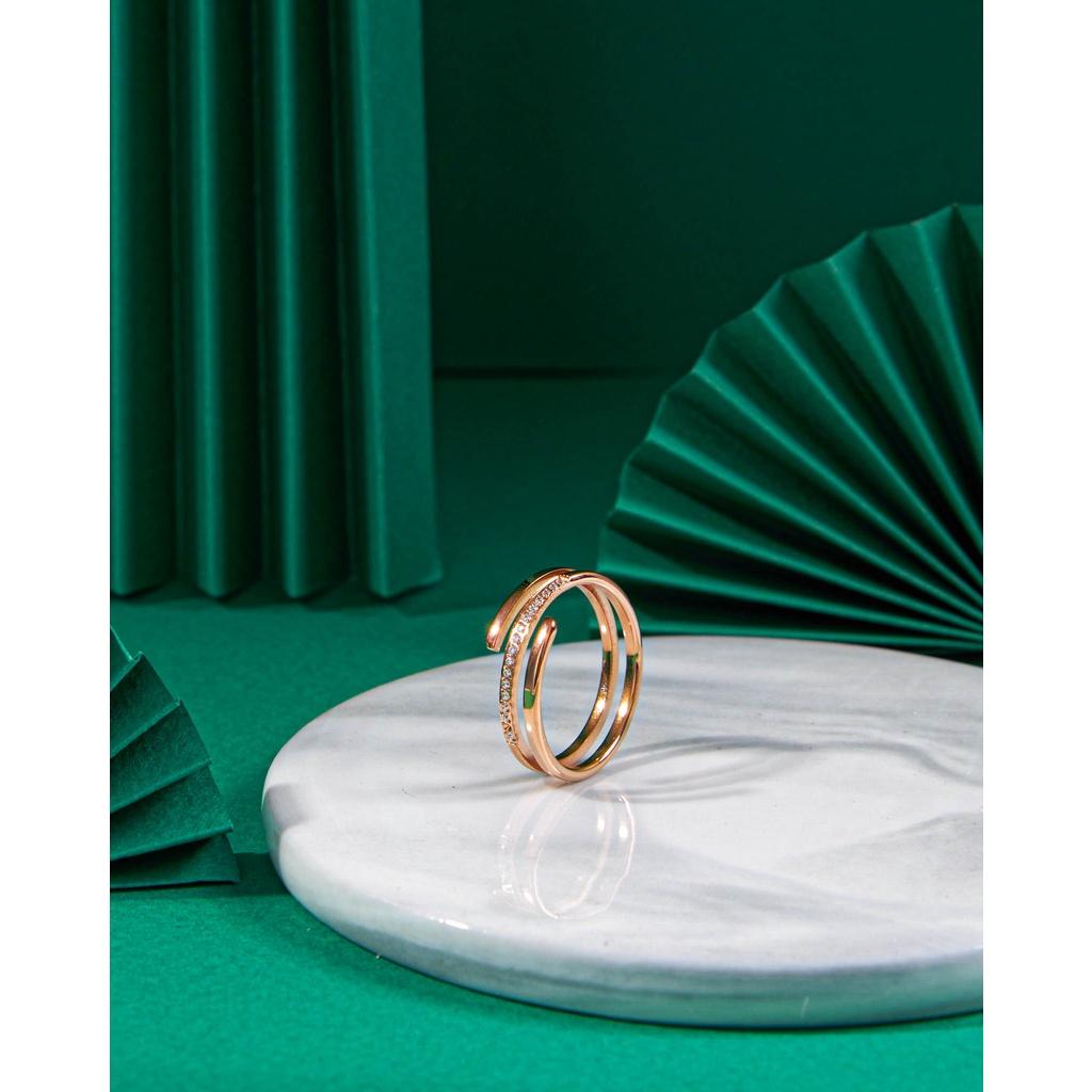 Nhẫn CDE Triple Spiral Ring Rose Gold CDE1412