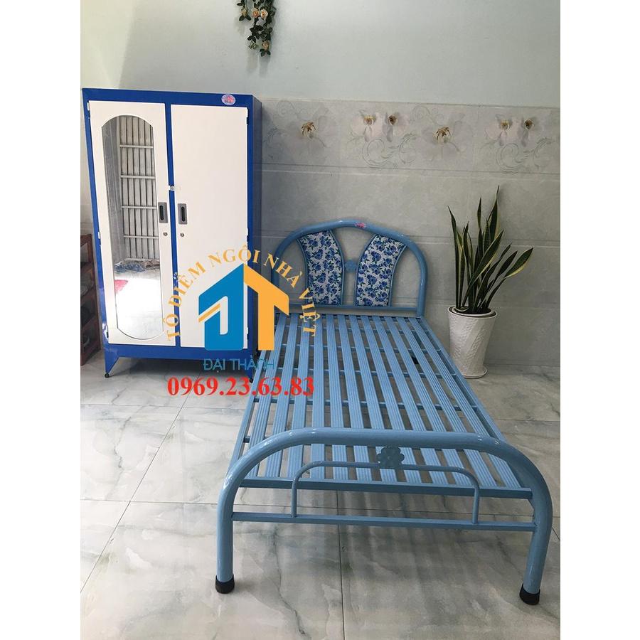 Giường sắt kích thước ngang từ 0,8M đến 1m8 dài 2M