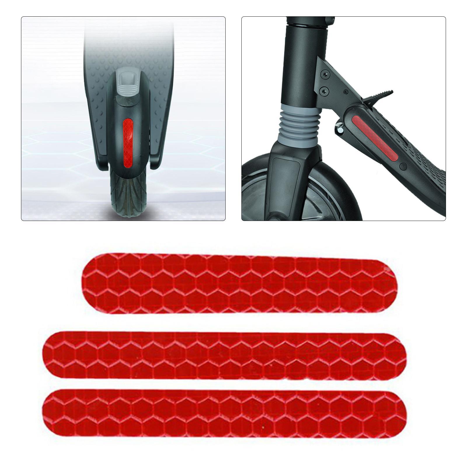 3x Reflective Sticker Self-Adhesive Electric Scooter for ES2 Series Front Rear Fork