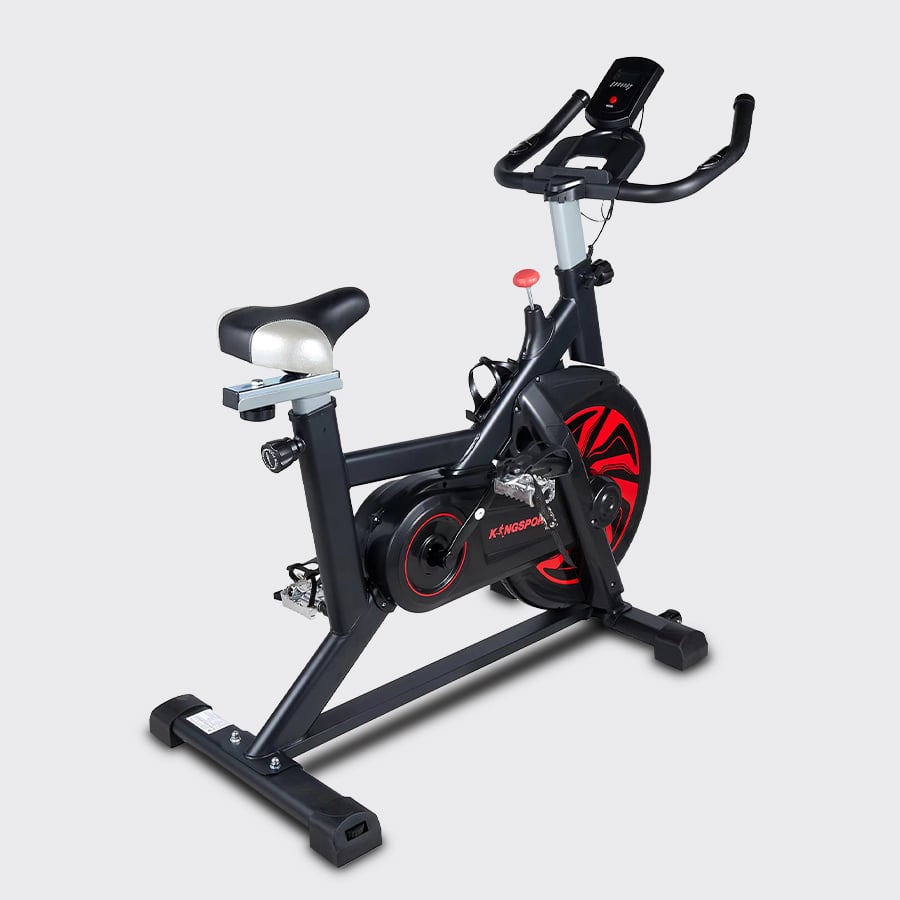 Xe đạp tập KINGSPORT KS-107 khung sườn chắc chắn, chuyển động êm ái, kháng lực mạnh mẽ, cân nặng phù hợp từ dưới 75-80kg