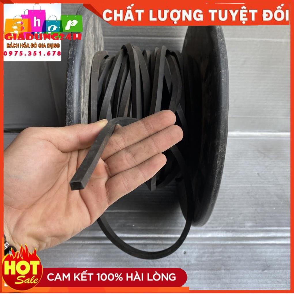 Dây Chun Buộc Hàng Bản Vuông Màu Đen Chiều dài bán theo nhu cầu