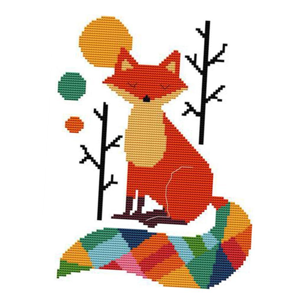 Colorful Lowrie - Stamped & Counted Cross Stitch Kits 11CT Embroidery Craft