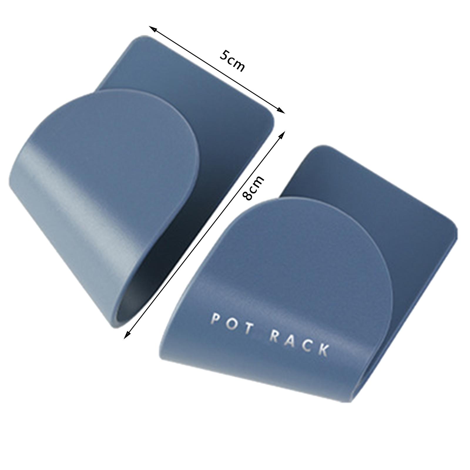 Pot Lid Holder Self Adhesive Hanging Punch-free Save Space Household Tools