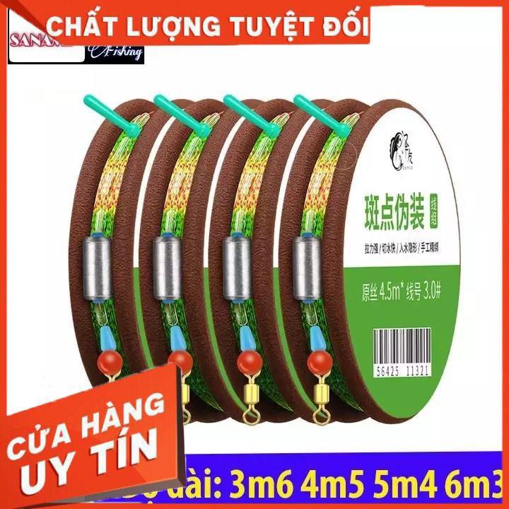 Dây Trục Câu Đài Buộc Sẵn Cước Câu Cá Tàng Hình đủ kích thước 3m6 4m5 5m4 6m3 - Sanami Fishing