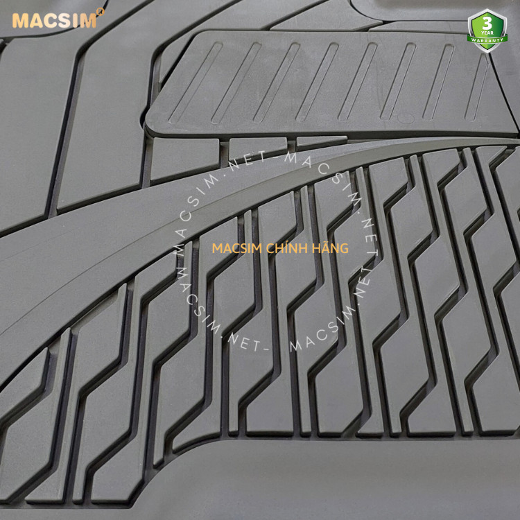 Thảm lót sàn ô tô nhựa TPE Silicon hyundai Tucson 2022+ Black Nhãn hiệu Macsim