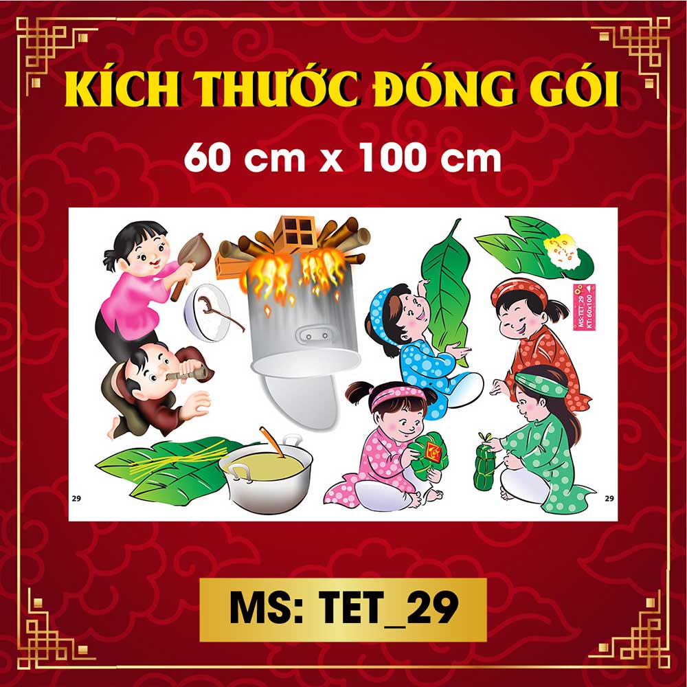 Decal trang trí tết combo số 24