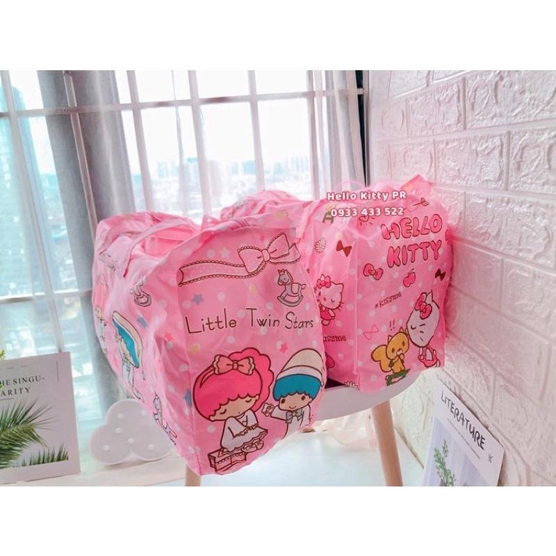 TÚI VẢI DU LỊCH XẾP GỌN HELLO KITTY DOREMON DORAEMON