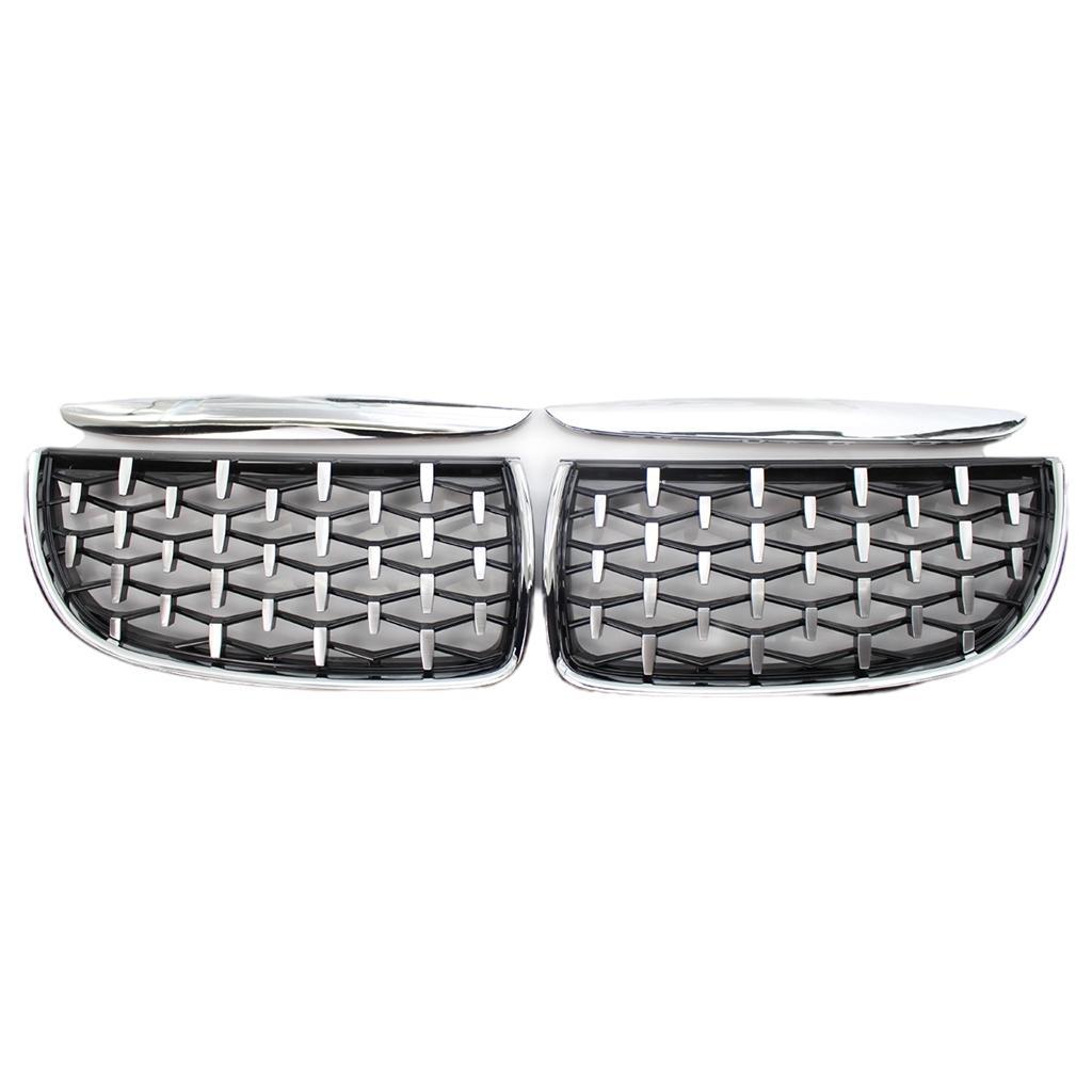 Kidney Grille Grill Replace for E90     335i Electroplate