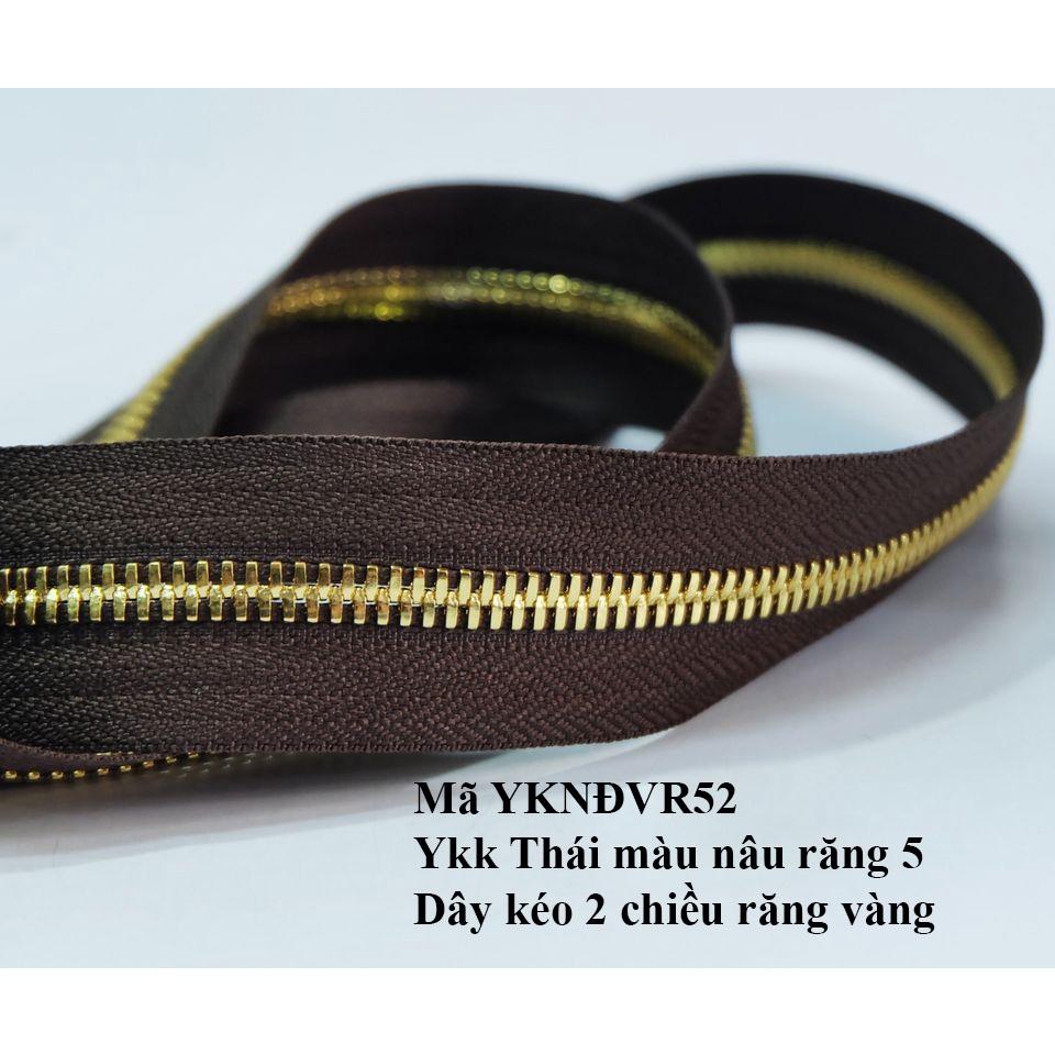 Dây kéo YKK Thái 2 chiều - 1 chiều (không kèm đầu khóa