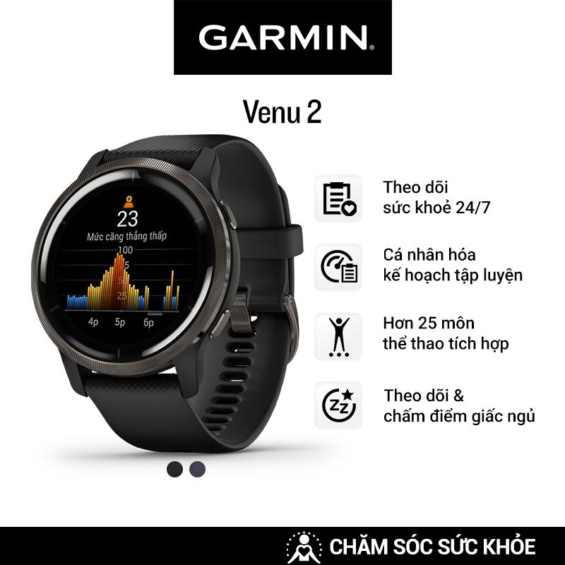 Đồng Hồ Thông Minh Garmin Venu 2 GPS Wifi - Hàng Chính Hãng
