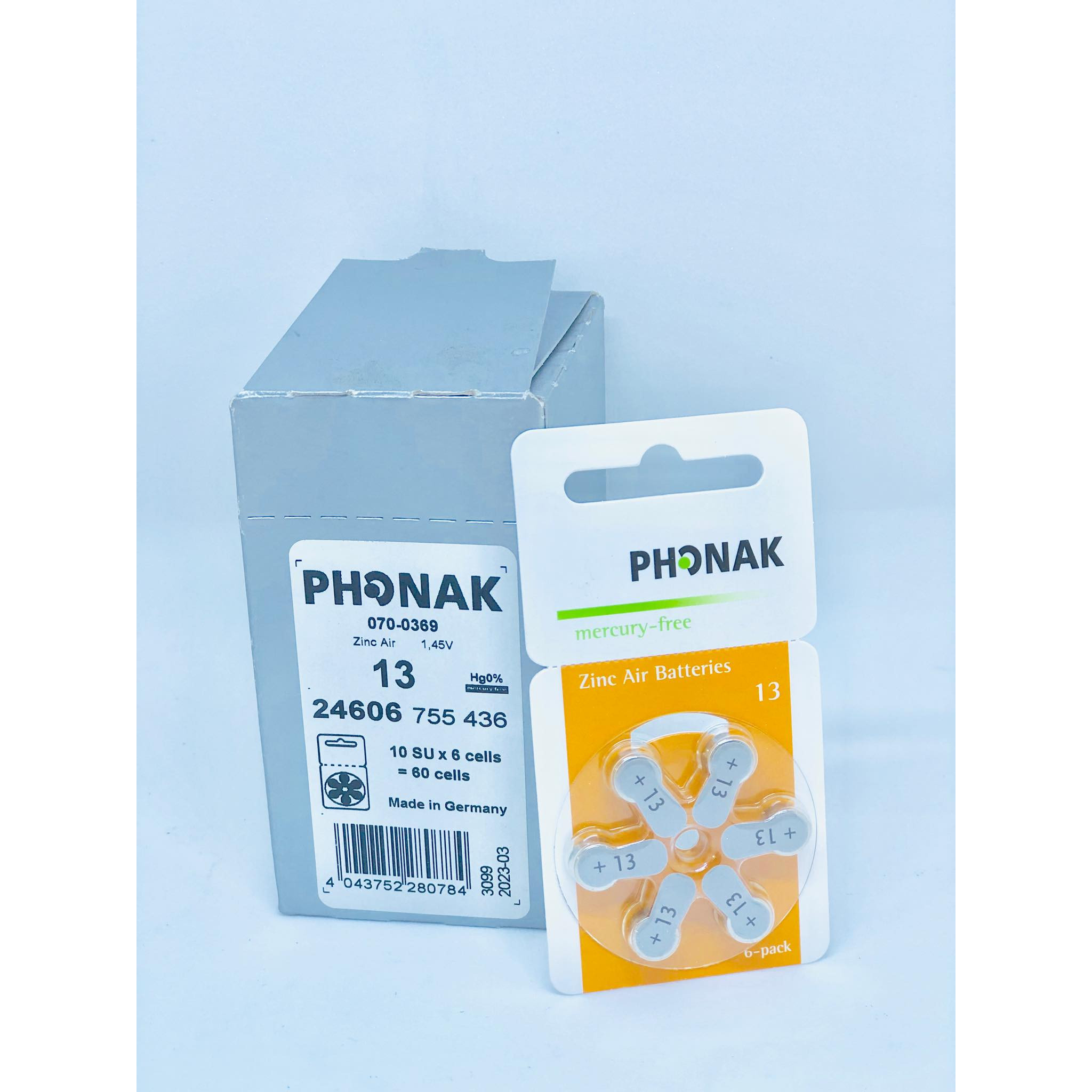 Pin máy trợ thính Phonak 13 chính hãng Đức