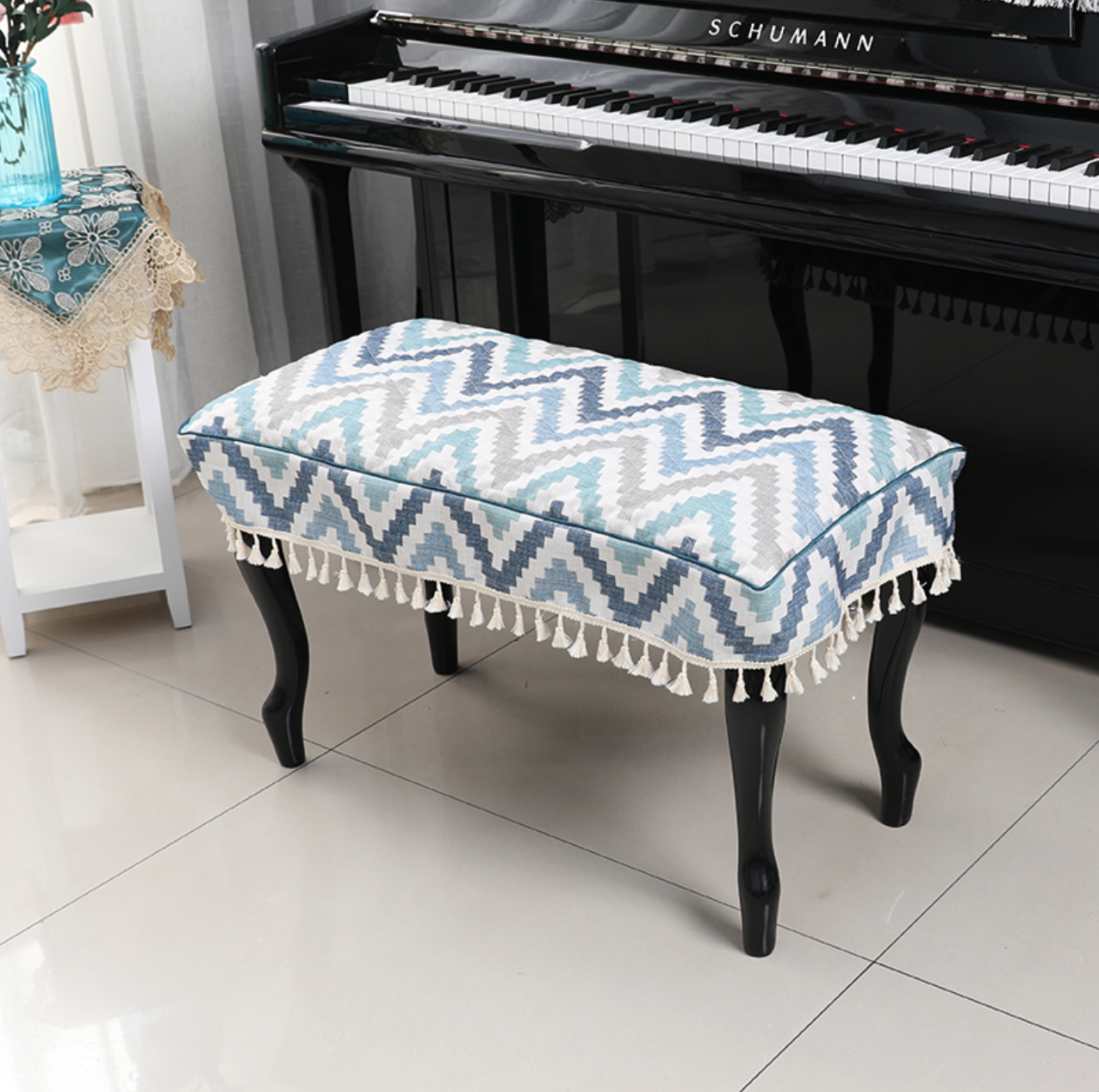 Khăn phủ đàn piano cơ đàn piano điện tử 88 phím phong cách Châu Âu cổ điển sang trọng chống bụi chống xước