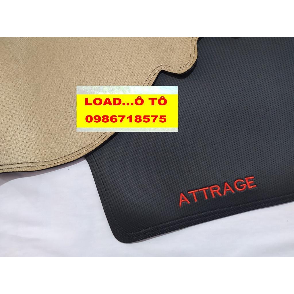 Thảm Taplo Chống Nắng Xe Mitsubishi Attrage 2023-2018 Mẫu da Carbon, Nhung Lông Cừu (có lớp chống trượt)