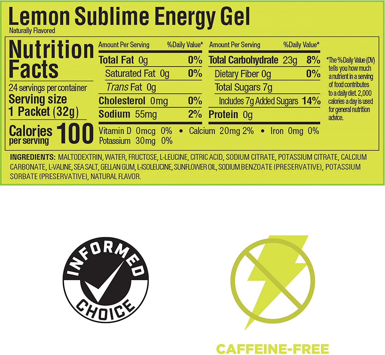 GU Energy Gel Năng Lượng Leo Núi Lemon Sublime - Hương Chanh Tuyệt Hảo - Loại 6 Gói